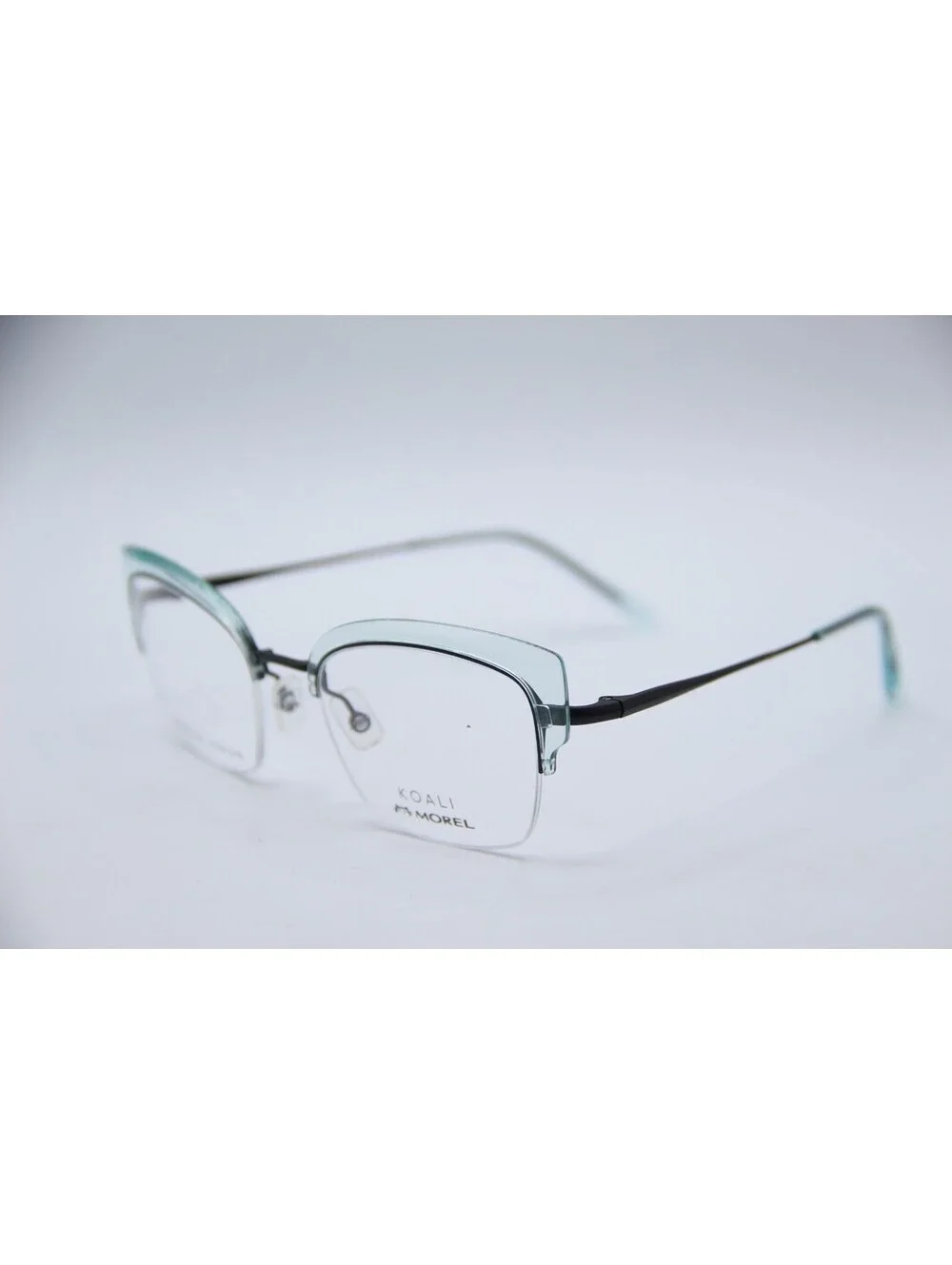 Morel 20071K Bn23 Clear Blue Black Authentic Eyeglasses 52-20-140